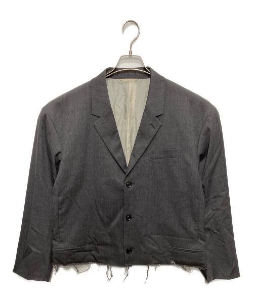 doublet（ダブレット）doublet (ダブレット) CUT OFF OVER SIZED TAILORED JACKET グレー サイズ:Sの古着・服飾アイテム