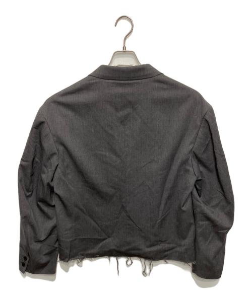doublet（ダブレット）doublet (ダブレット) CUT OFF OVER SIZED TAILORED JACKET グレー サイズ:Sの古着・服飾アイテム