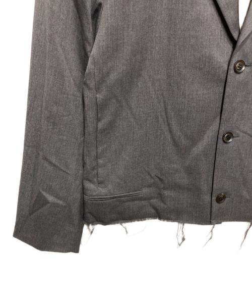 doublet（ダブレット）doublet (ダブレット) CUT OFF OVER SIZED TAILORED JACKET グレー サイズ:Sの古着・服飾アイテム