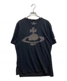 Vivienne Westwood×LEE（ヴィヴィアンウエストウッド×リー）の古着「Vivienne Westwood×LEE スタッズオーブＴシャツ」｜ブラック