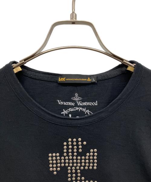 Vivienne Westwood（ヴィヴィアンウエストウッド）Vivienne Westwood (ヴィヴィアンウエストウッド) LEE (リー) Vivienne Westwood×LEE スタッズオーブＴシャツ ブラック サイズ:Lの古着・服飾アイテム