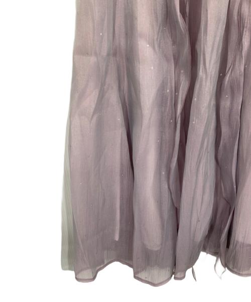 JUSGLITTY（ジャスグリッティー）JUSGLITTY (ジャスグリッティー) ラメドットフリルスカート パープル サイズ:1 未使用品の古着・服飾アイテム