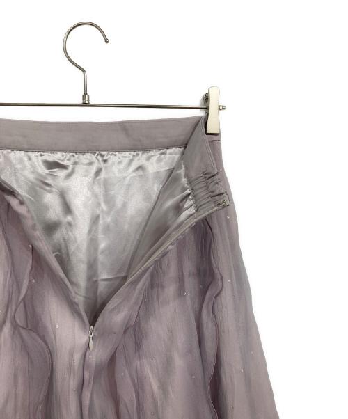 JUSGLITTY（ジャスグリッティー）JUSGLITTY (ジャスグリッティー) ラメドットフリルスカート パープル サイズ:1 未使用品の古着・服飾アイテム