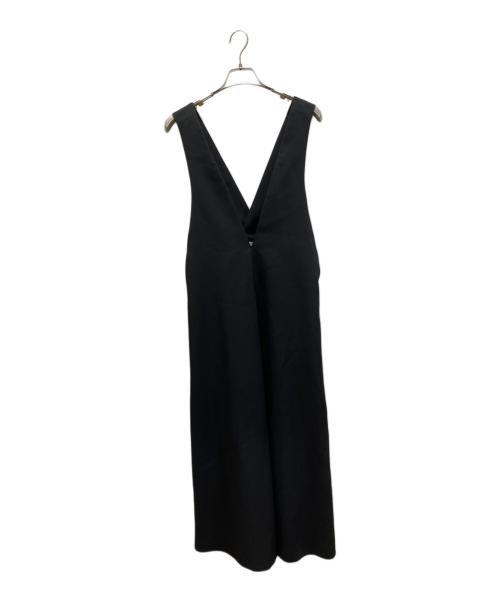 LE PHIL（ル フィル）LE PHIL (ル フィル) ツイルジャンパースカート ブラック サイズ:1の古着・服飾アイテム