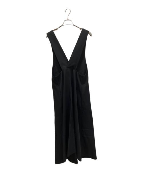 LE PHIL（ル フィル）LE PHIL (ル フィル) ツイルジャンパースカート ブラック サイズ:1の古着・服飾アイテム