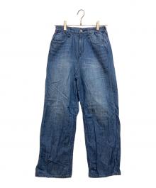 Healthy DENIM（ヘルシーデニム）の古着「Breezy PinkPepper Easy ストレートデニム」｜ブルー