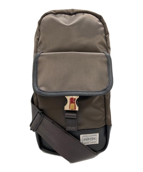 PORTER（ポーター）PORTER (ポーター) SAC'S BAR (サックスバー) スリングバッグ ブラウンの古着・服飾アイテム