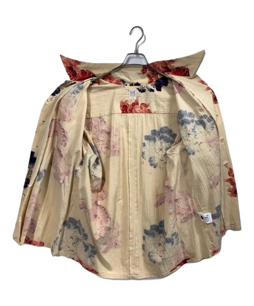 Sun Surf（サンサーフ）Sun Surf (サンサーフ) 唐獅子牡丹シャツ ベージュ サイズ:XLの古着・服飾アイテム