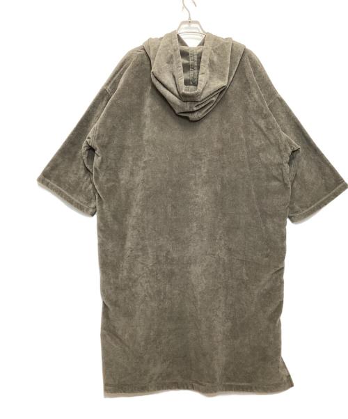 UCHINO（ウチノ）UCHINO (ウチノ) エアリータッチ ポケット付サウナポンチョ グレー サイズ:Freeの古着・服飾アイテム