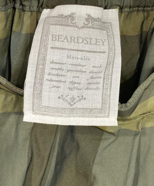 BEARDSLEY（ビアズリー）BEARDSLEY (ビアズリー) ビッグチェック タフタロングスカート グリーン サイズ:Fの古着・服飾アイテム