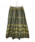 BEARDSLEY（ビアズリー）の古着「ビッグチェック タフタロングスカート」｜グリーン