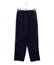 Spick and Span（スピック＆スパン）の古着「スパンコールライントラックパンツ」｜ブラック