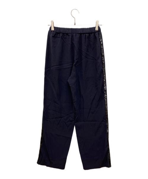 Spick and Span（スピック＆スパン）Spick and Span (スピック＆スパン) スパンコールライントラックパンツ ブラック サイズ:36の古着・服飾アイテム