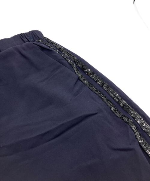 Spick and Span（スピック＆スパン）Spick and Span (スピック＆スパン) スパンコールライントラックパンツ ブラック サイズ:36の古着・服飾アイテム