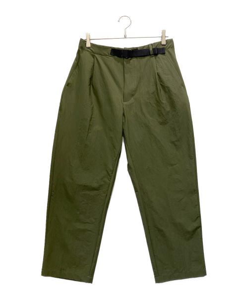 GOLDWIN（ゴールドウイン）GOLDWIN (ゴールドウイン) One Tuck Tapered Stretch Twill Pants オリーブ サイズ:Mの古着・服飾アイテム