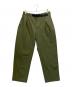 GOLDWIN（ゴールドウイン）の古着「One Tuck Tapered Stretch Twill Pants」｜オリーブ