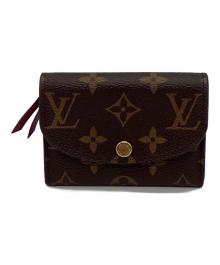 LOUIS VUITTON（ルイ ヴィトン）の古着「ポルトモネ･ロザリ　コンンパクトウォレット」｜ブラウン