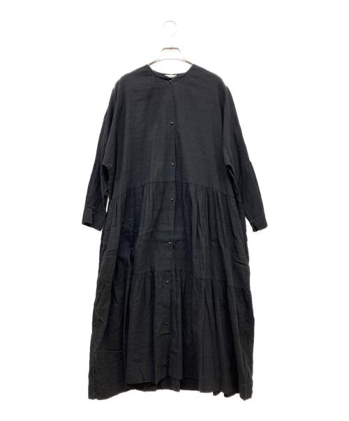 jujudhau（ズーズーダウ）jujudhau (ズーズーダウ) ティアードワンピース ブラック サイズ:Freeの古着・服飾アイテム