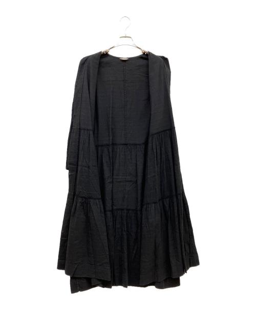 jujudhau（ズーズーダウ）jujudhau (ズーズーダウ) ティアードワンピース ブラック サイズ:Freeの古着・服飾アイテム