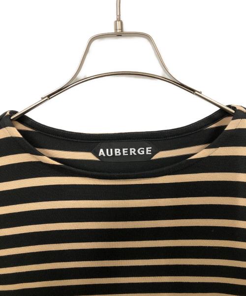 AUBERGE（オーベルジュ）AUBERGE (オーベルジュ) ボーダーカットソー ベージュ×ブラック サイズ:44の古着・服飾アイテム
