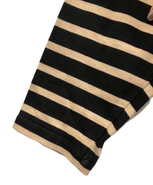 AUBERGE（オーベルジュ）AUBERGE (オーベルジュ) ボーダーカットソー ベージュ×ブラック サイズ:44の古着・服飾アイテム