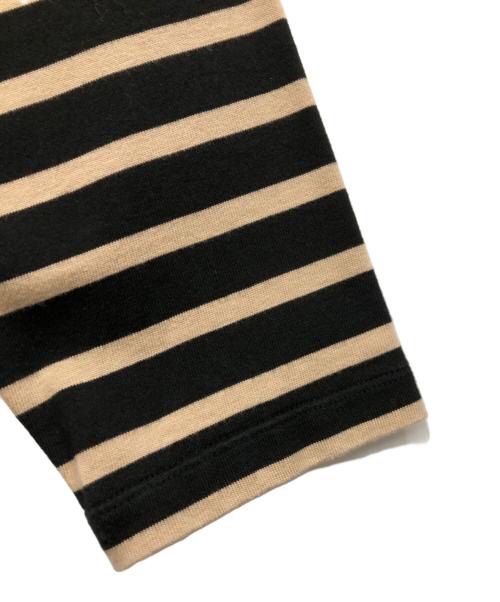 AUBERGE（オーベルジュ）AUBERGE (オーベルジュ) ボーダーカットソー ベージュ×ブラック サイズ:44の古着・服飾アイテム