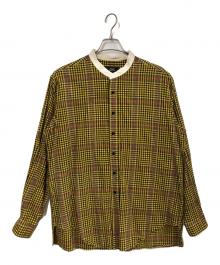 ensou（エンソウ）の古着「バンドカラーシャツ」｜イエロー