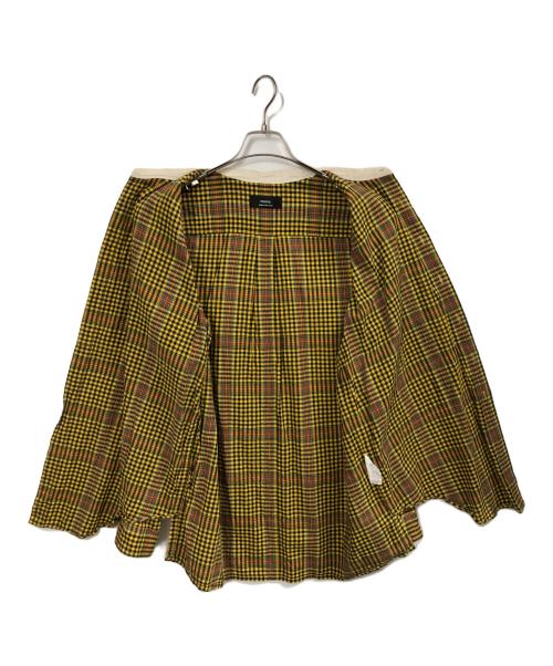 ensou（エンソウ）ensou (エンソウ) バンドカラーシャツ イエロー サイズ:Lの古着・服飾アイテム