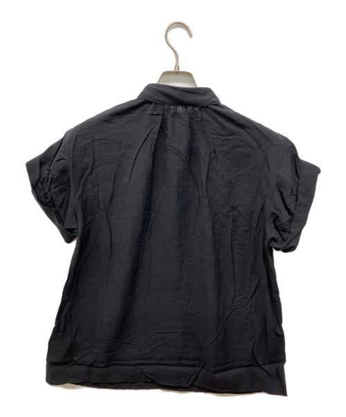 Spick and Span（スピック＆スパン）Spick and Span (スピック＆スパン) ソフトローンギャザー半袖シャツ ブラック サイズ:FREEの古着・服飾アイテム
