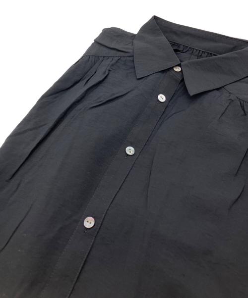 Spick and Span（スピック＆スパン）Spick and Span (スピック＆スパン) ソフトローンギャザー半袖シャツ ブラック サイズ:FREEの古着・服飾アイテム