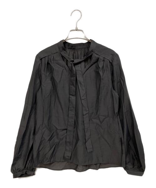 Noble（ノーブル）Noble (ノーブル) ブライトシアーヨークボウタイブラウス グレー サイズ:FREEの古着・服飾アイテム