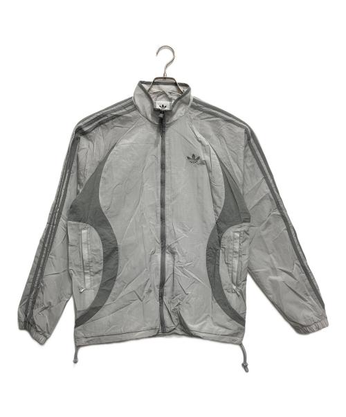 adidas（アディダス）adidas (アディダス) アディカラー 2000s ウーブントラックトップ グレー サイズ:Mの古着・服飾アイテム