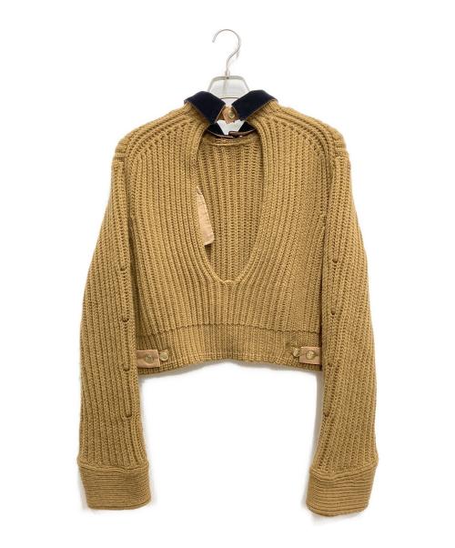 sacai（サカイ）sacai (サカイ) CarHartt (カーハート) Knit Pullover Detroit ベージュ サイズ:1の古着・服飾アイテム