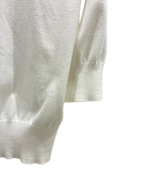 MADISON BLUE（マディソンブルー）MADISON BLUE (マディソンブルー) ロングVネックカーディガン ホワイト サイズ:XSの古着・服飾アイテム