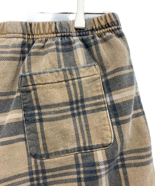 SUPREME（シュプリーム）SUPREME (シュプリーム) Plaid Sweatshort ブラウン サイズ:Sの古着・服飾アイテム