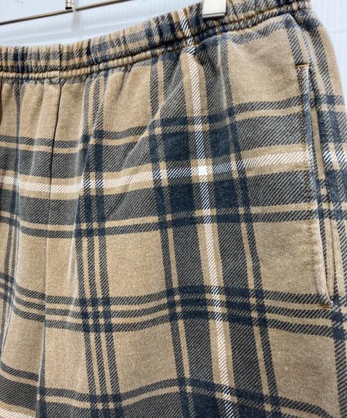 SUPREME（シュプリーム）SUPREME (シュプリーム) Plaid Sweatshort ブラウン サイズ:Sの古着・服飾アイテム