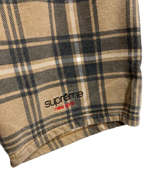SUPREME（シュプリーム）SUPREME (シュプリーム) Plaid Sweatshort ブラウン サイズ:Sの古着・服飾アイテム