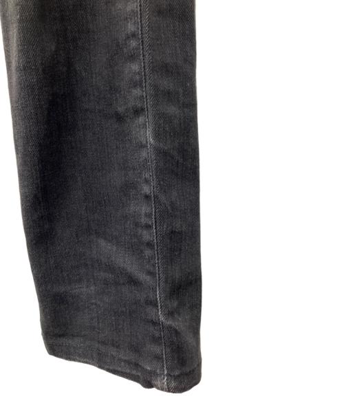 Saint Laurent Paris（サンローランパリ）Saint Laurent Paris (サンローランパリ) ビンテージ加工デニムパンツ ブラック サイズ:73.5cmの古着・服飾アイテム