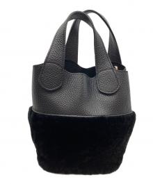 ripani（リパーニ）の古着「ANNA 2WAYムートンコンビ」｜ブラック