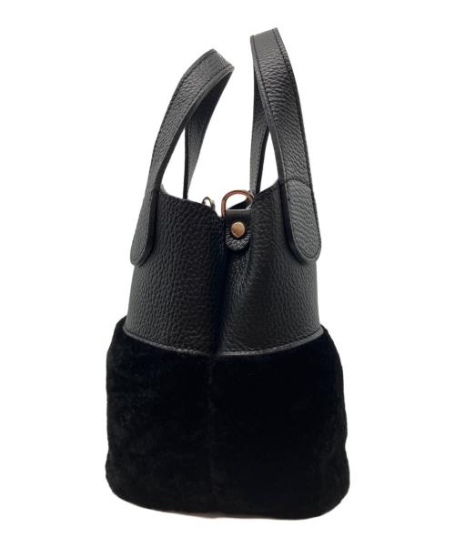 ripani（リパーニ）ripani (リパーニ) ANNA 2WAYムートンコンビ ブラックの古着・服飾アイテム