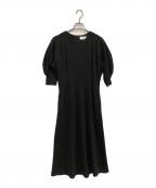 AKIRA NAKAアキラナカ）の古着「パフキモノスリーブレスジャージードレス」｜ブラック