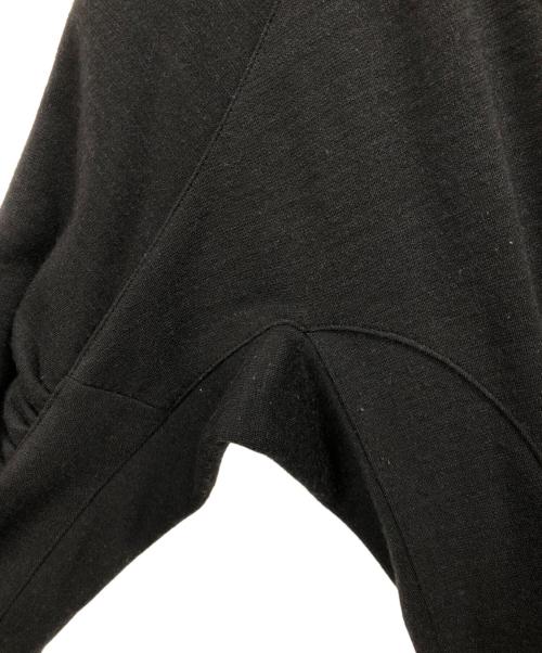 AKIRA NAKA（アキラナカ）AKIRA NAKA (アキラナカ) パフキモノスリーブレスジャージードレス ブラック サイズ:1の古着・服飾アイテム