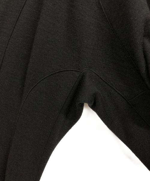 AKIRA NAKA（アキラナカ）AKIRA NAKA (アキラナカ) パフキモノスリーブレスジャージードレス ブラック サイズ:1の古着・服飾アイテム