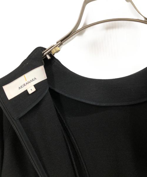 AKIRA NAKA（アキラナカ）AKIRA NAKA (アキラナカ) パフキモノスリーブレスジャージードレス ブラック サイズ:1の古着・服飾アイテム