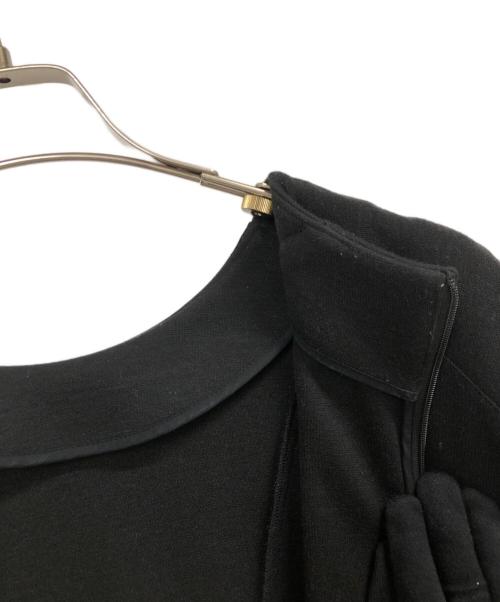 AKIRA NAKA（アキラナカ）AKIRA NAKA (アキラナカ) パフキモノスリーブレスジャージードレス ブラック サイズ:1の古着・服飾アイテム