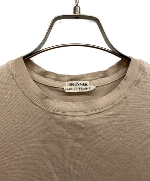 HERMES（エルメス）HERMES (エルメス) HERMES 	マルジェラ期　シルクTシャツ ベージュ サイズ:40の古着・服飾アイテム