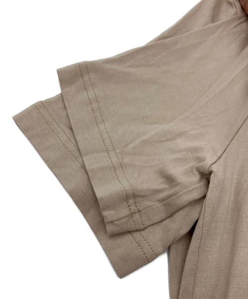 HERMES（エルメス）HERMES (エルメス) HERMES 	マルジェラ期　シルクTシャツ ベージュ サイズ:40の古着・服飾アイテム