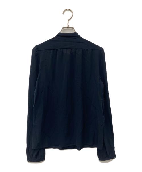 PRADA（プラダ）PRADA (プラダ) シルクボウタイブラウス ブラック サイズ:36の古着・服飾アイテム