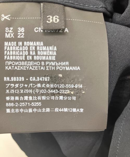 PRADA（プラダ）PRADA (プラダ) シルクボウタイブラウス ブラック サイズ:36の古着・服飾アイテム