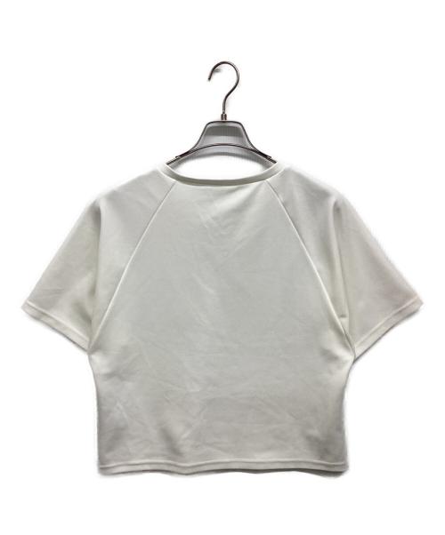 ADORE（アドーア）ADORE (アドーア) ADORE カットジョーゼットVネックベーシックT ホワイト サイズ:38の古着・服飾アイテム